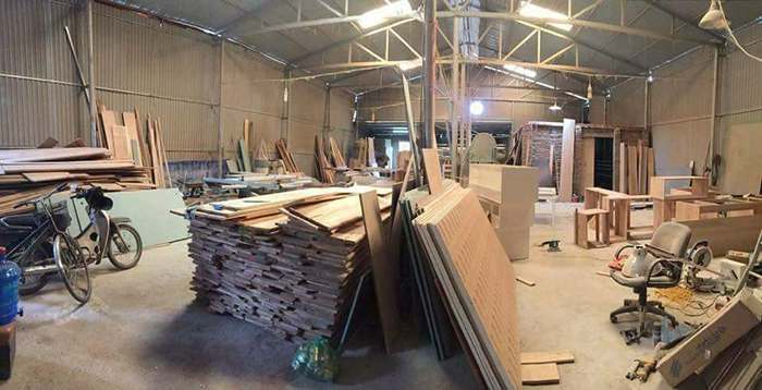 xưởng sản xuất nội thất gỗ óc chó